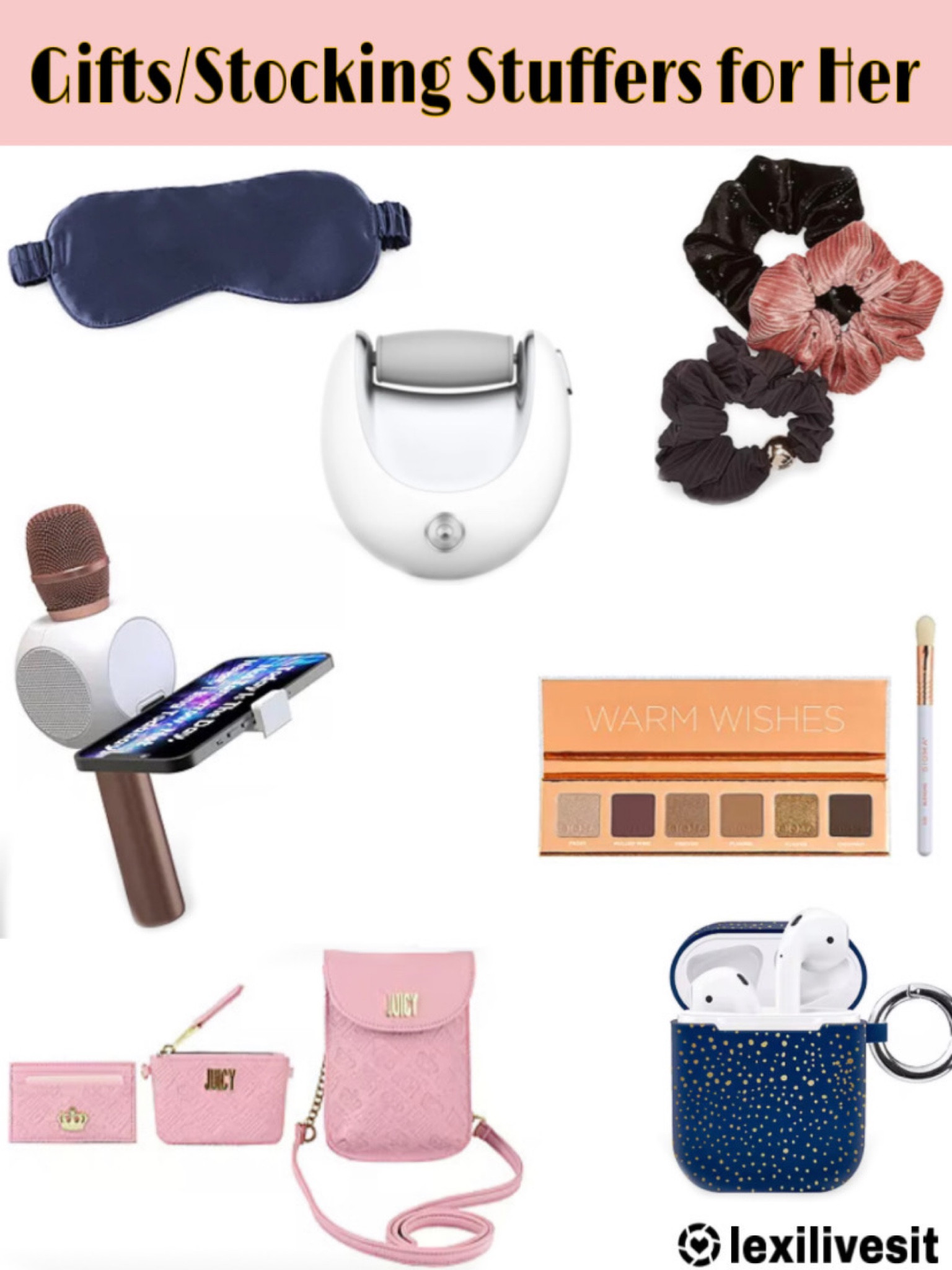Gifts & Stocking stuffers for Her! Makeup gifts, Sleep mask, Handbags & electric Foot roller! 

#LTKHoliday #LTKbeauty #LTKGiftGuide