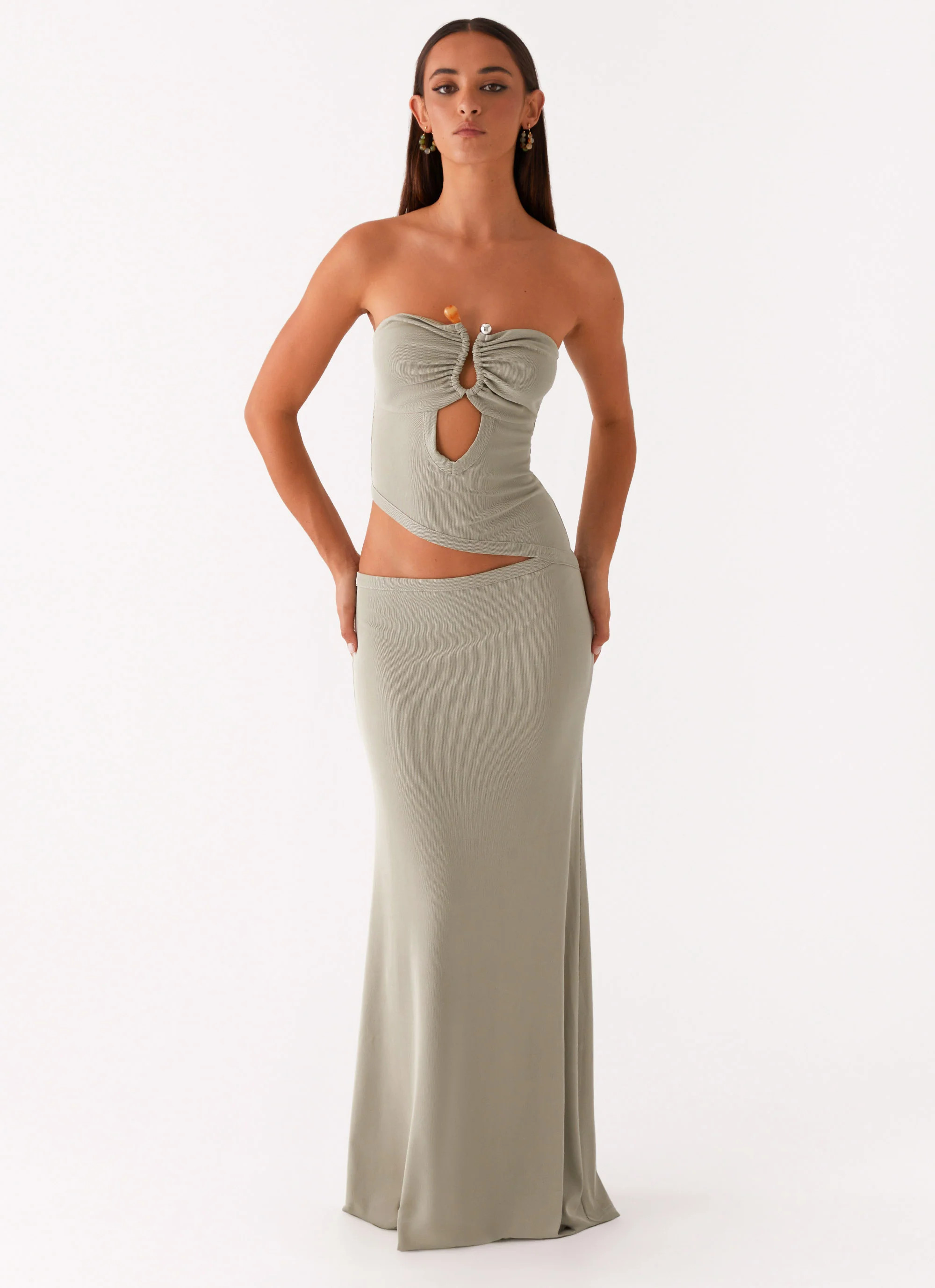 Wild Roses Maxi Dress - Sage | Peppermayo (Global)