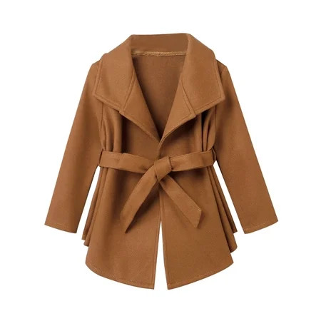 B91xZ Toddler Girl Clothes Toddler Child Kids Infant Baby Girls Solid Patchwork Rain Jacket Brown Wi | Walmart (US)