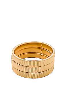 Ettika Gold Bangle Set in Gold from Revolve.com | Revolve Clothing (Global)