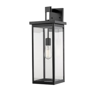 Millennium Lighting 22-in H Powder Coat Black Medium Base (E-26) Outdoor Wall Light | Lowe's