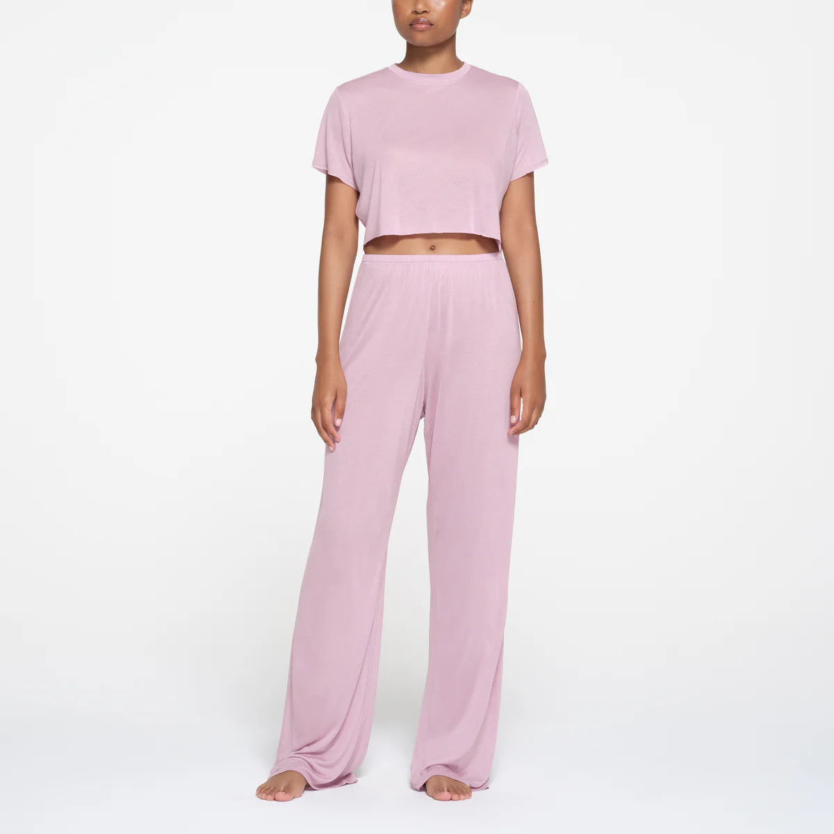 KIM'S SLEEP DRAPED STRAIGHT LEG PANT | ORCHID | SKIMS (US)