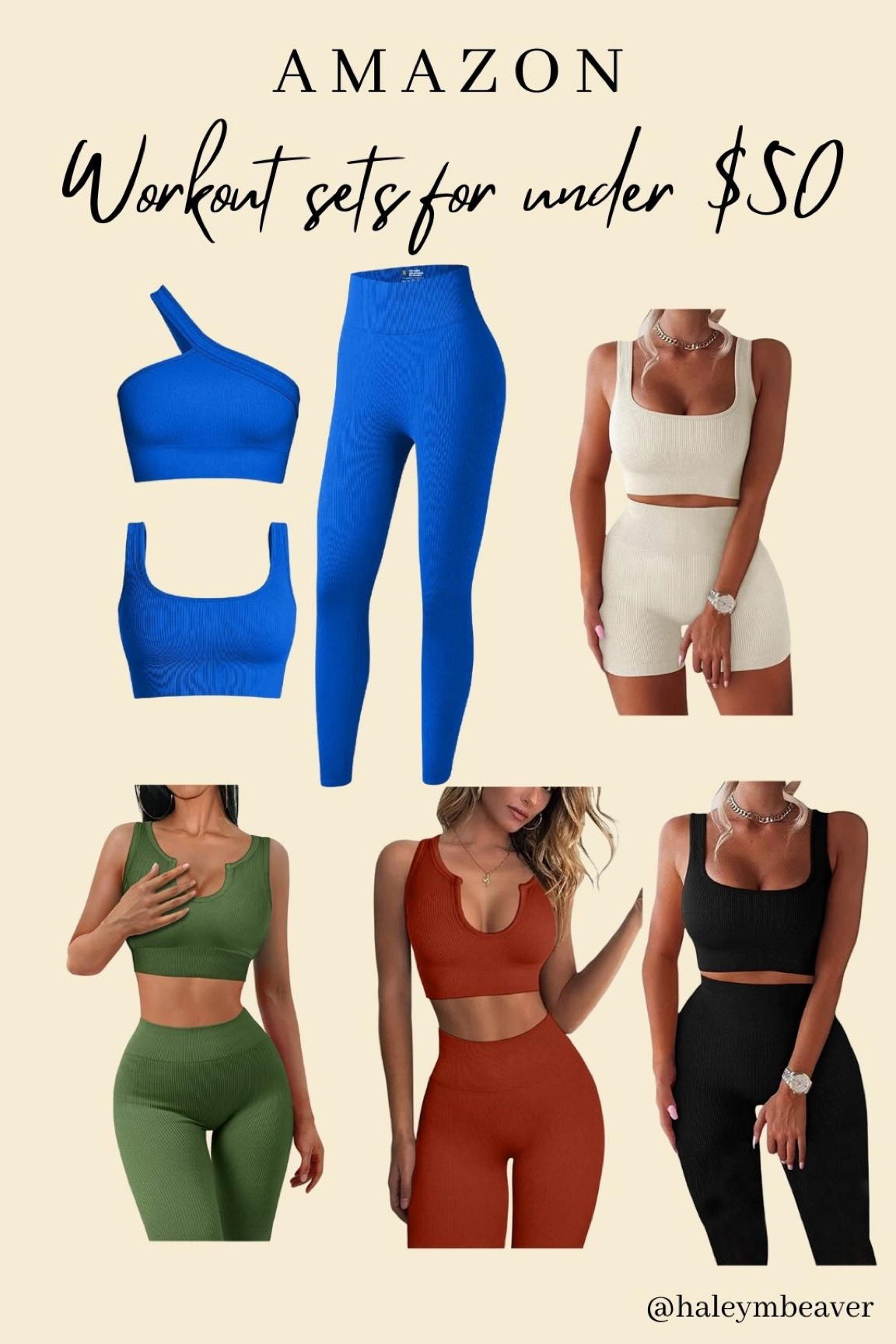Amazon ribbed workout sets! All under $40 and tons of colors! 

#LTKFind #LTKunder50 #LTKsalealert