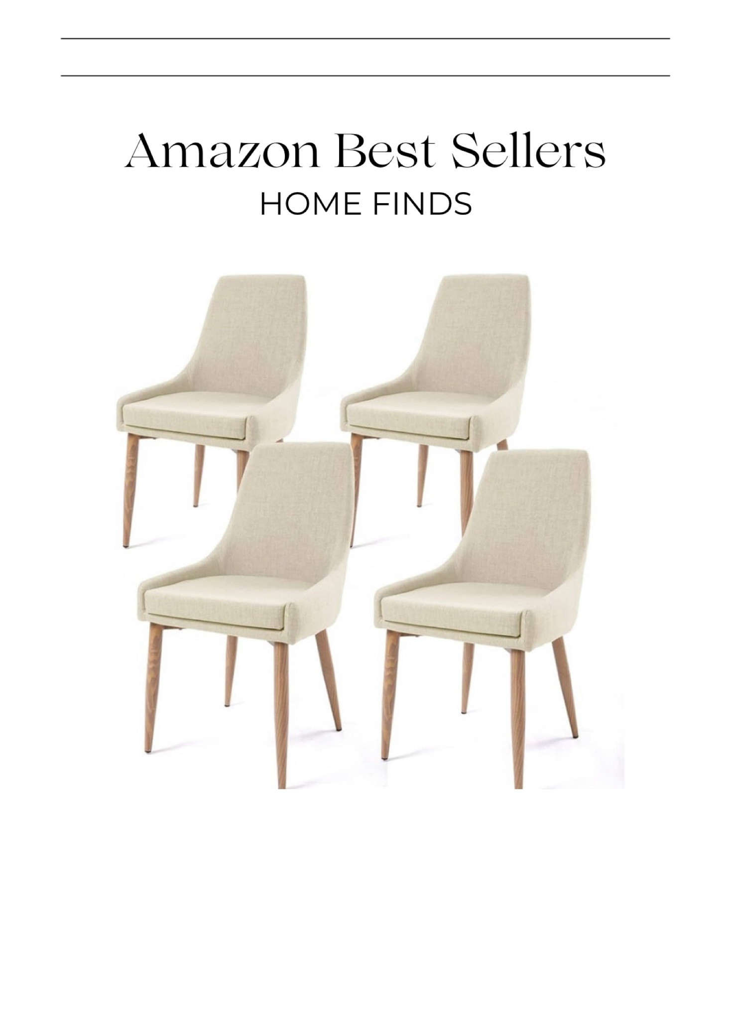 Dining Chairs, Living Room Chair Set of 4 Accent Chair with High Back Beige Fabric Dining Comfy Chair for Kitchen Upholstered Dining Chairs Kitchen and Dining Room Metal Leg Chair

#LTKHome #LTKFamily #LTKSaleAlert