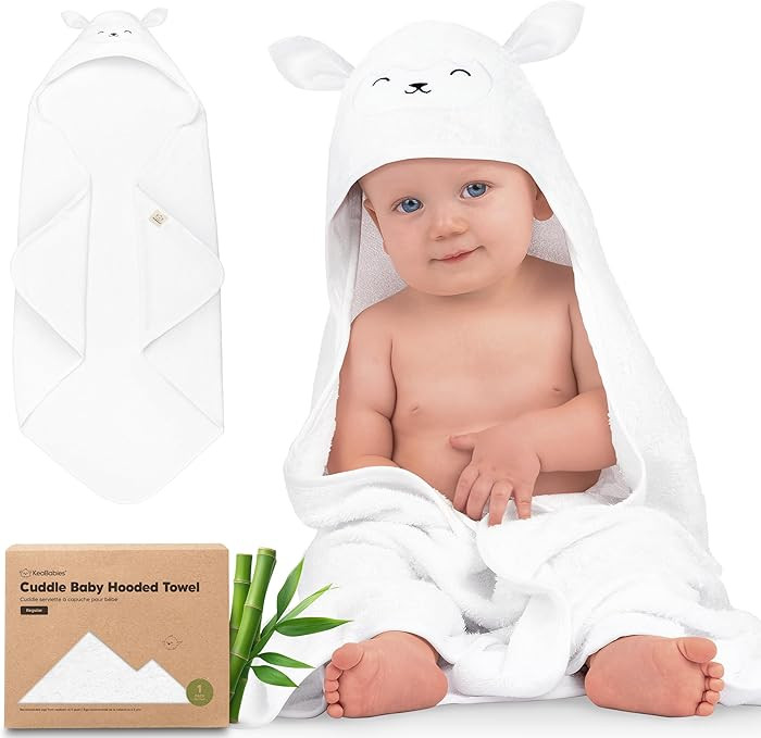 KeaBabies Hooded Baby Towel for Newborn - Viscose Derived from Bamboo Large Baby Bath Towels with... | Amazon (US)