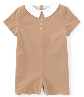 Edgehill Collection Baby Boys 3-24 Months Peter Pan Collar Corduroy Romper | Dillard's | Dillard's