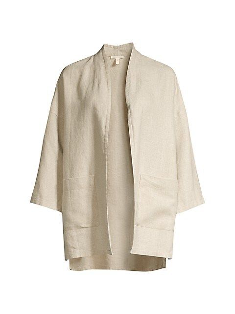 Linen Open-Front Jacket | Saks Fifth Avenue