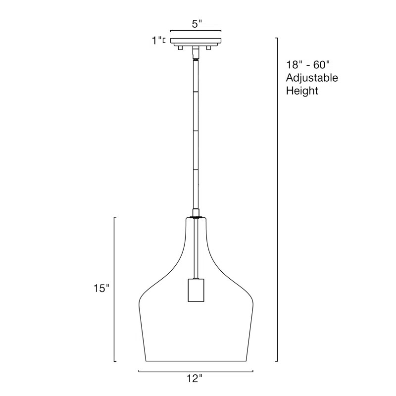 Lucy 1 - Light Kitchen Island Pendant | Wayfair North America