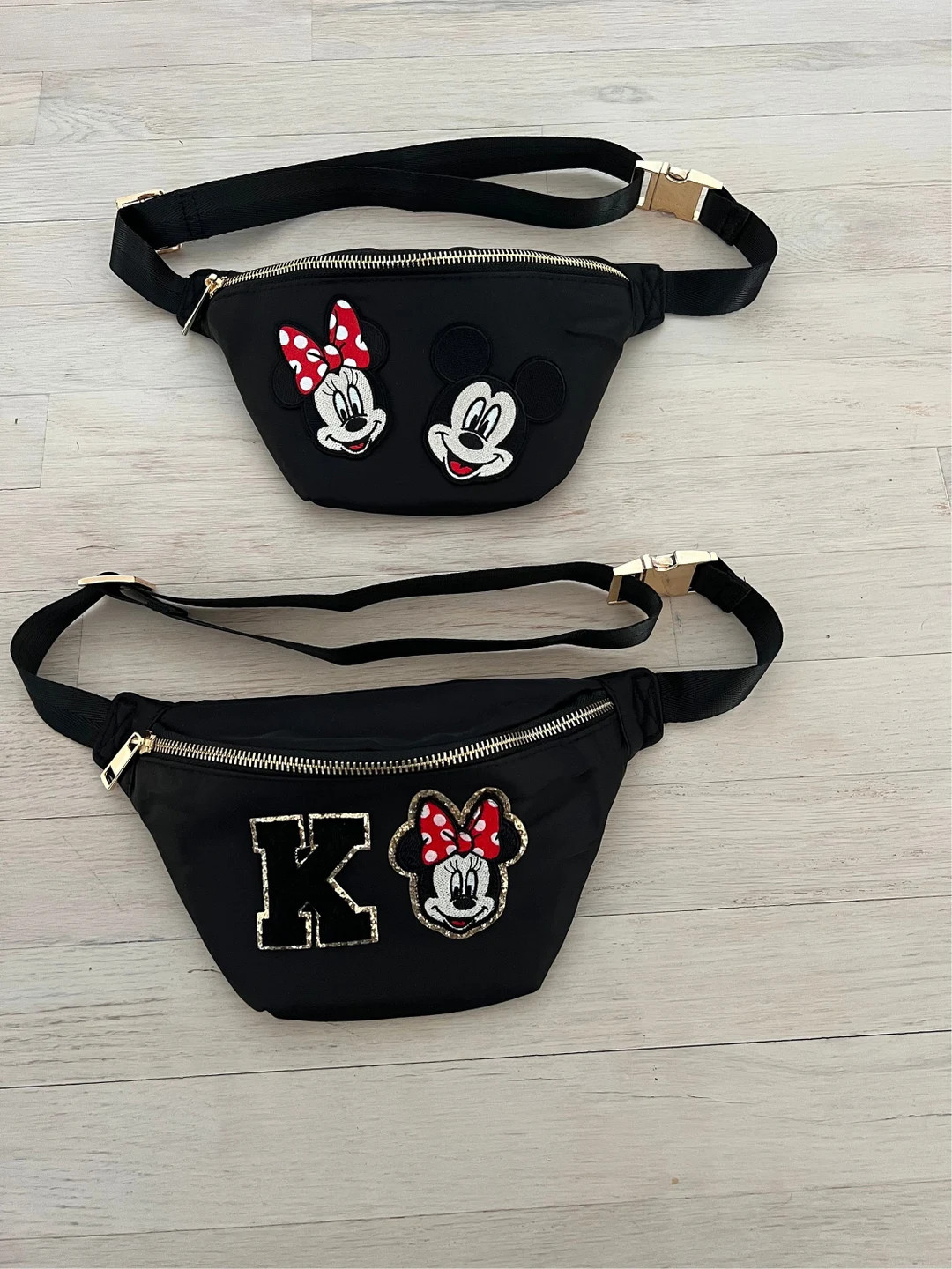 READY TO SHIP Nylon Small Fanny Pack Mickey and Minnie Fanny - Etsy | Etsy (US)