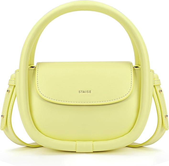 Designer Top Handle Shoulder Bags for Women, Trendy Mini Crossbody Purses, Women’s Leather Hand... | Amazon (US)