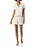 Amazon Essentials Women's Cotton Modal Piped Notch Collar Pajama Set | Amazon (US)