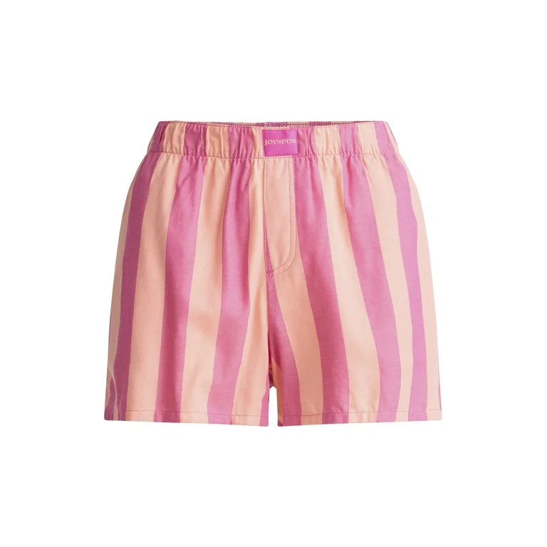 Joyspun Women's Woven Pajama Boxer Shorts, 3'' Inseam, Sizes XS-3X | Walmart (US)