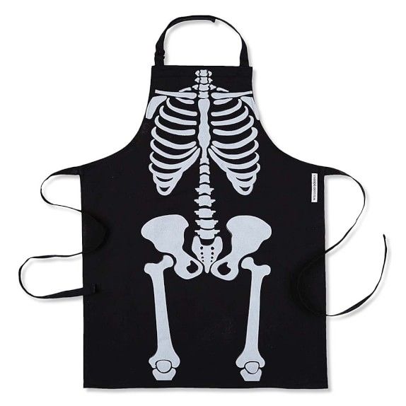 Glow-in-the-Dark Skeleton Adult Apro | Williams Sonoma | Williams-Sonoma