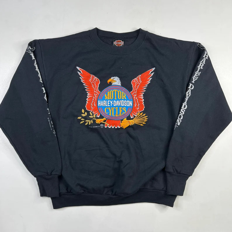 1990 Harley Davidson Holoubek Crewneck Sz XL (L867) | Etsy (US)