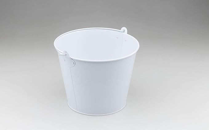 Metal Galvanzied Ice Bucket | Large | White | 5-Quart | Perfect for Parties and Tailgates | Amazon (US)