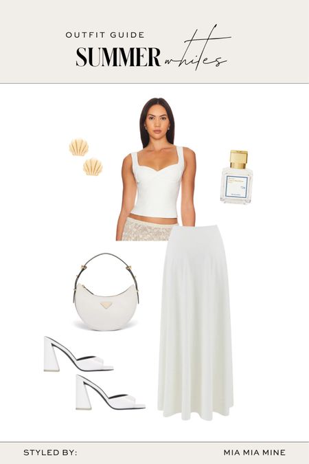 Chic summer outfit for graduations, date night and more
Free people sweetheart top
Nordstrom white maxi skirt
White mules
Prada arque bag
Sea shell earrings 

#LTKFindsUnder100 #LTKStyleTip #LTKSeasonal
