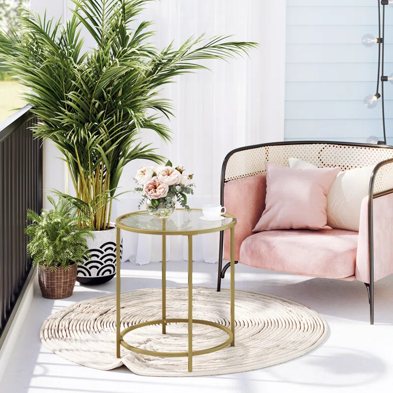 Bancroft Glass End Table | Wayfair North America