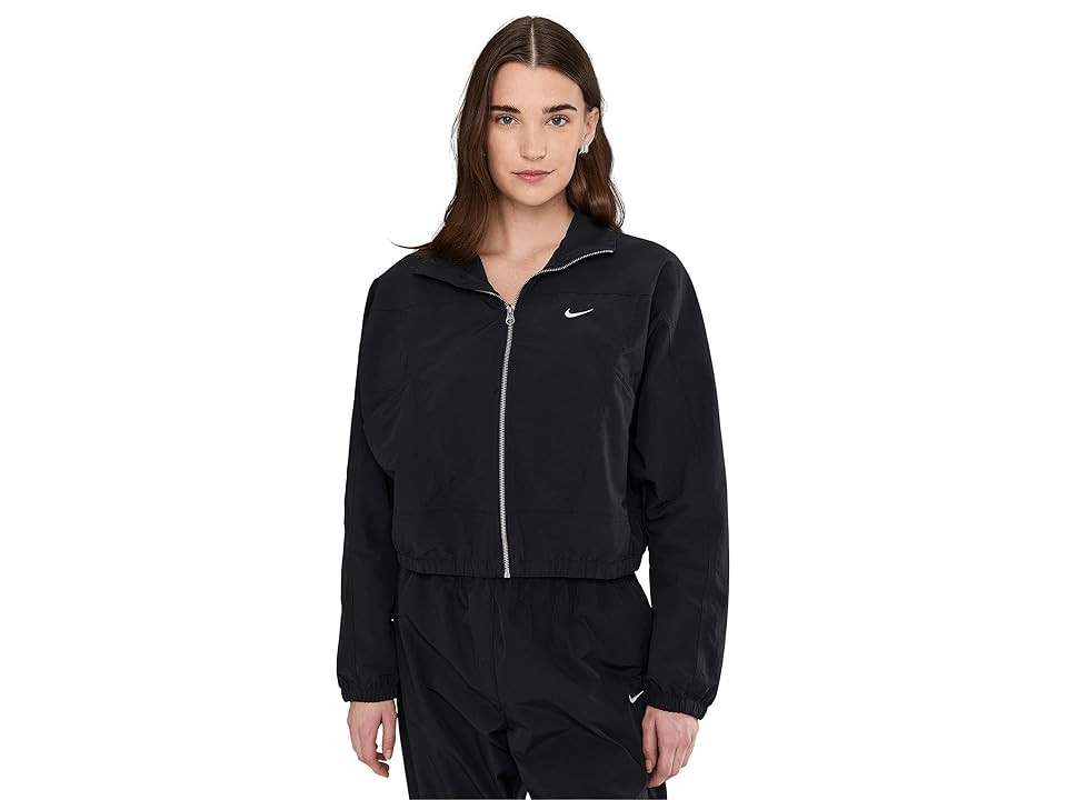 Nike Sportswear Everything Wovens Oversized Repel UV Protection Jacket Women's Jacket Black/White : MD (US 8-10), Nylon | Zappos