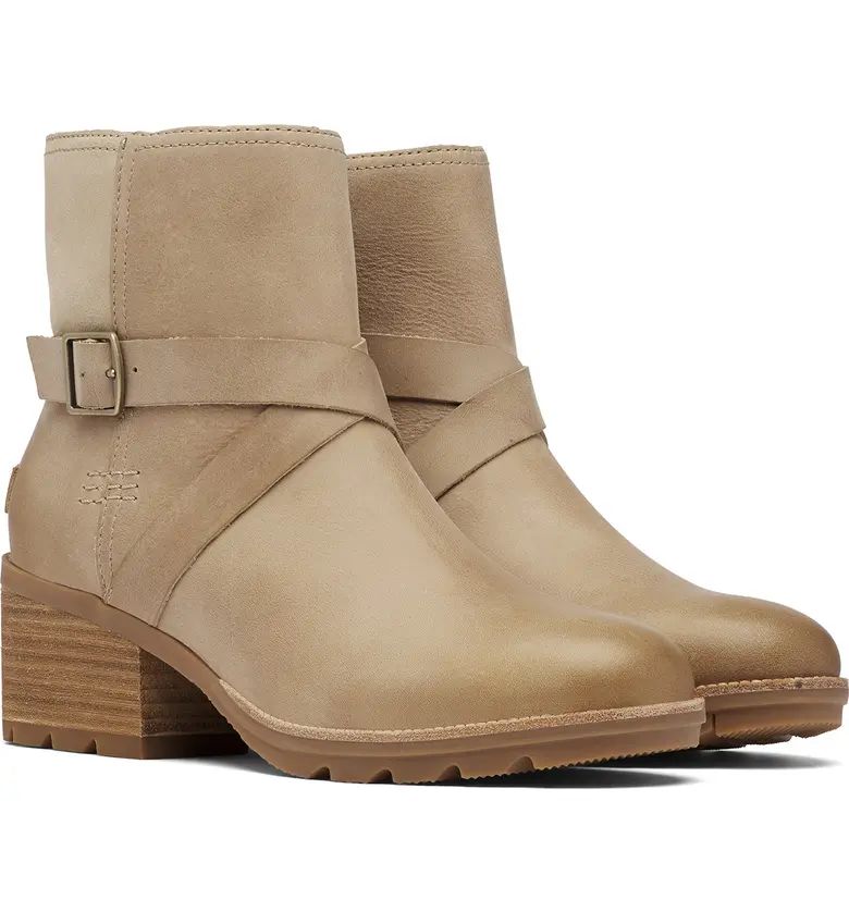 SOREL Cate Leather Buckle Bootie | Nordstromrack | Nordstrom Rack