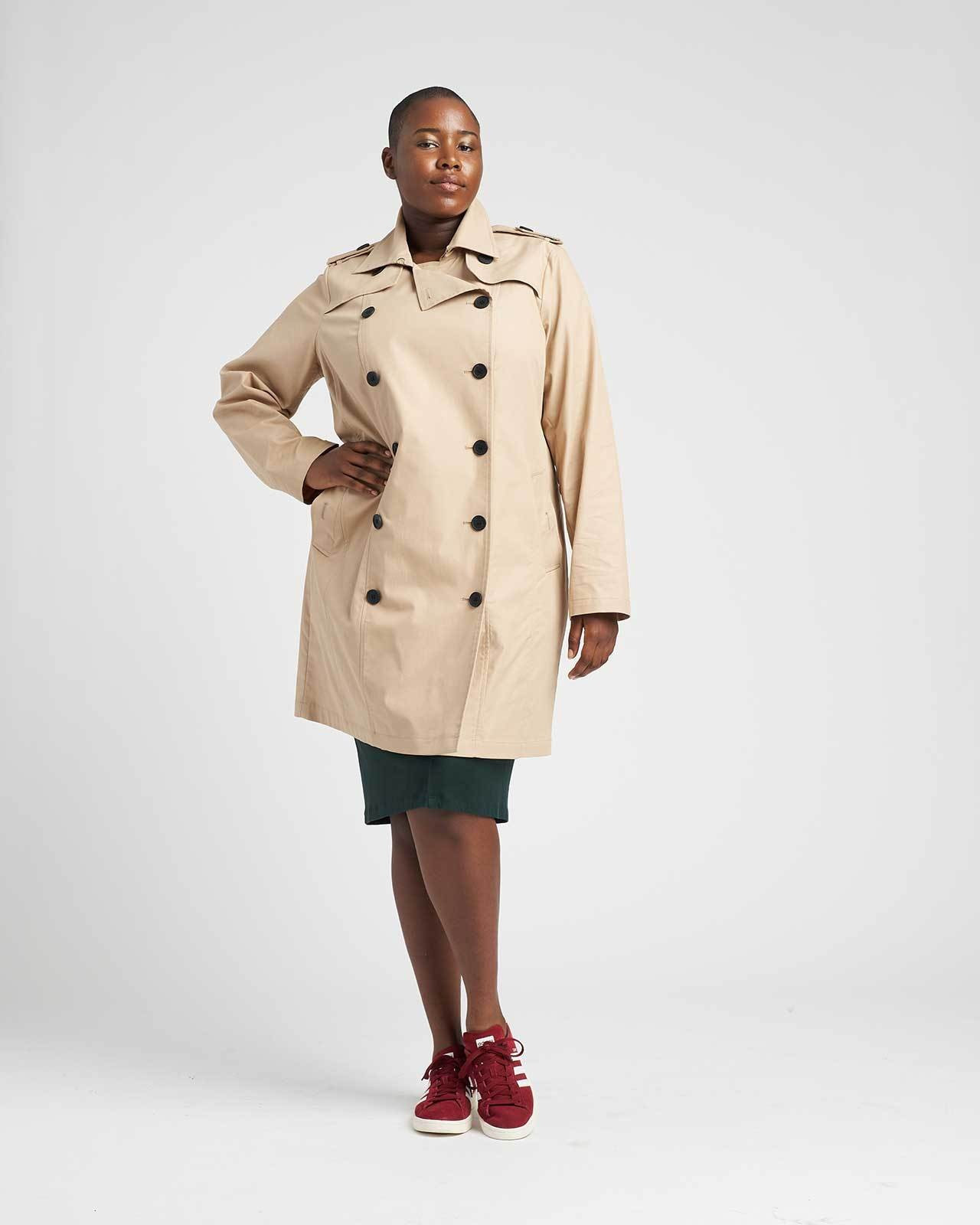 Derjon Trench Coat - Khaki | Universal Standard