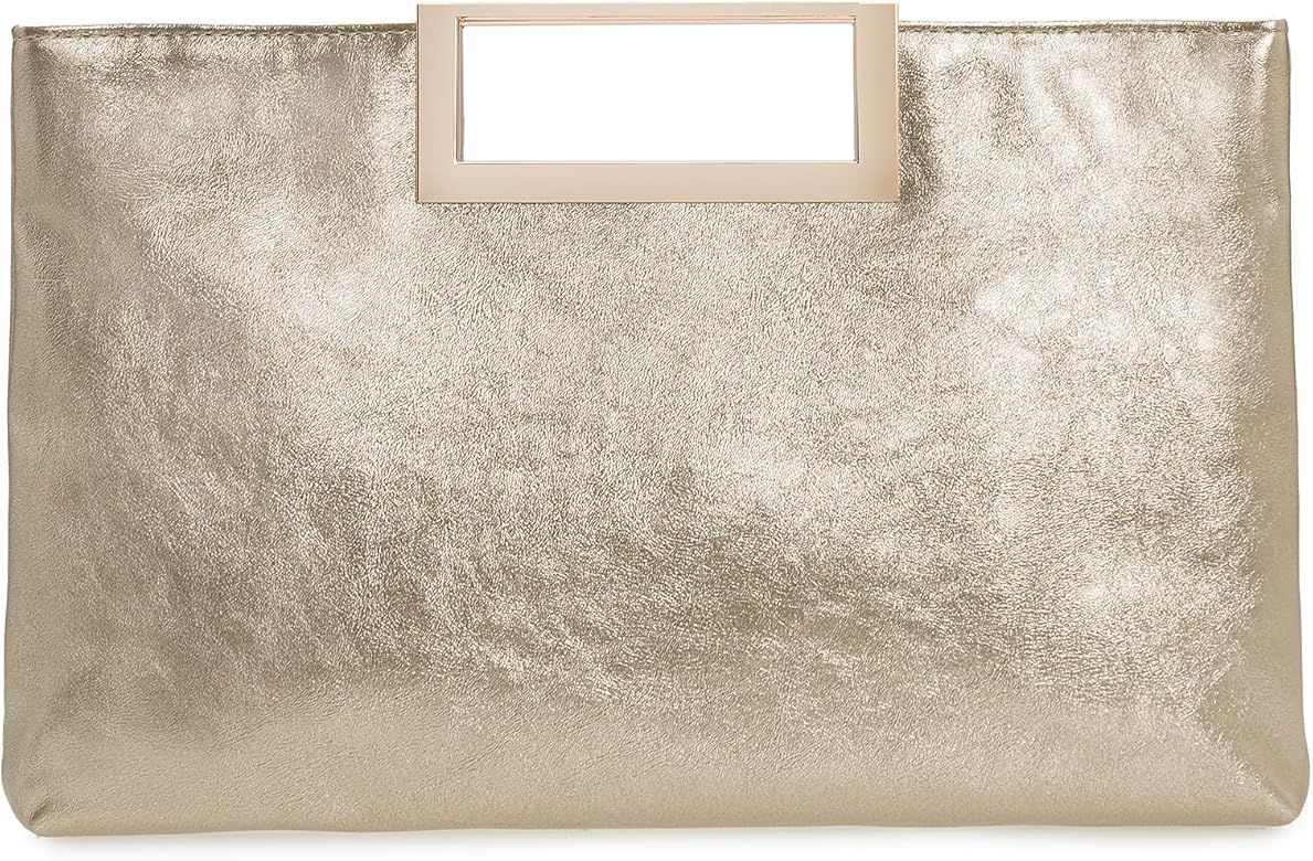 Fashion PU Leather Handbag Stylish Women Convertible Clutch Purse | Amazon (US)