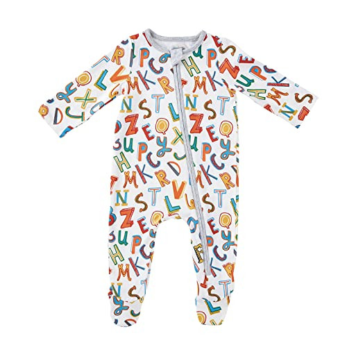 Mud Pie Unisex Baby Alphabet Sleeper, Multicolor, 6-9 Months | Amazon (US)
