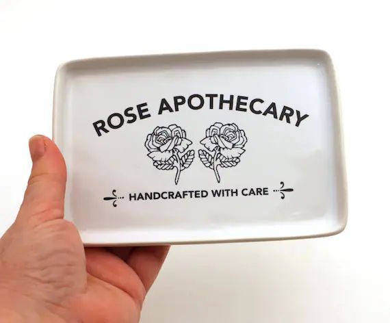 Rose Apothecary Schitt's Creek Soap Dish Spoon Rest | Etsy | Etsy (US)