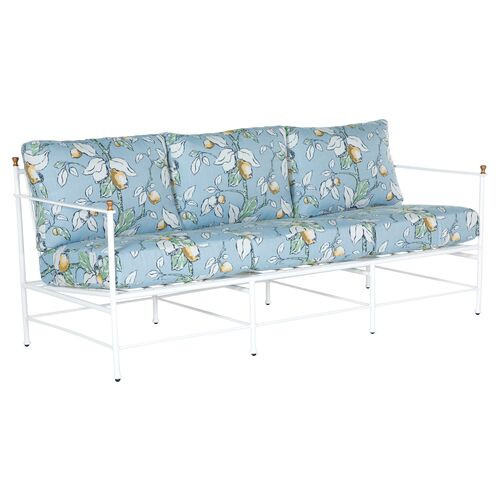 Frances White Sofa, Lemons | One Kings Lane