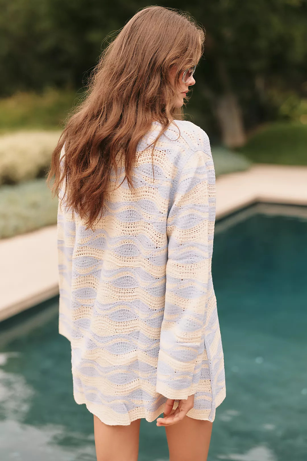 Celandine Printed Crochet Mini Tunic | Anthropologie (US)