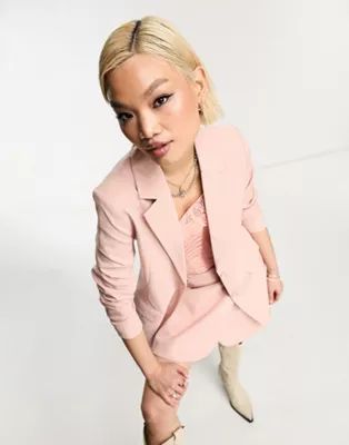Only oversized blazer in pale pink - part of a set | ASOS (Global)