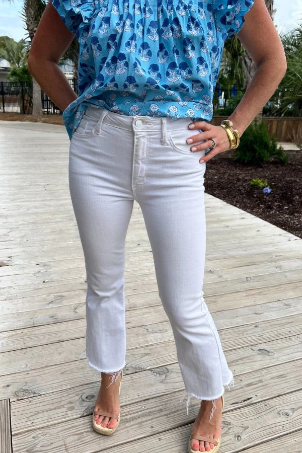 Sammy jeans, optic white | Mimi Seabrook