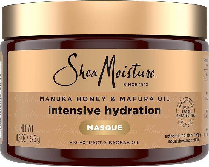 SheaMoisture Intensive Hydration Hair Masque for Dry, Damaged Hair Deep Conditioning Hair Treatme... | Amazon (US)