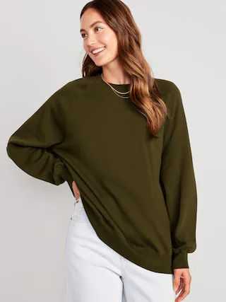 Oversized Vintage Tunic Sweatshirt for Women | Old Navy (CA)