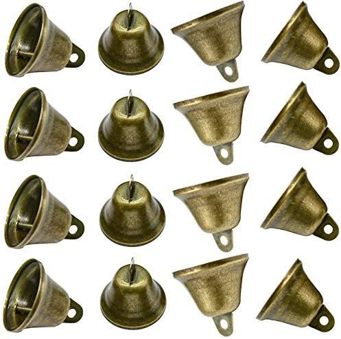 Maydahui 35PCS Vintage Bronze Jingle Bells (1.7"X 1.5") for Dog Doorbell & Potty Training, Houseb... | Amazon (US)