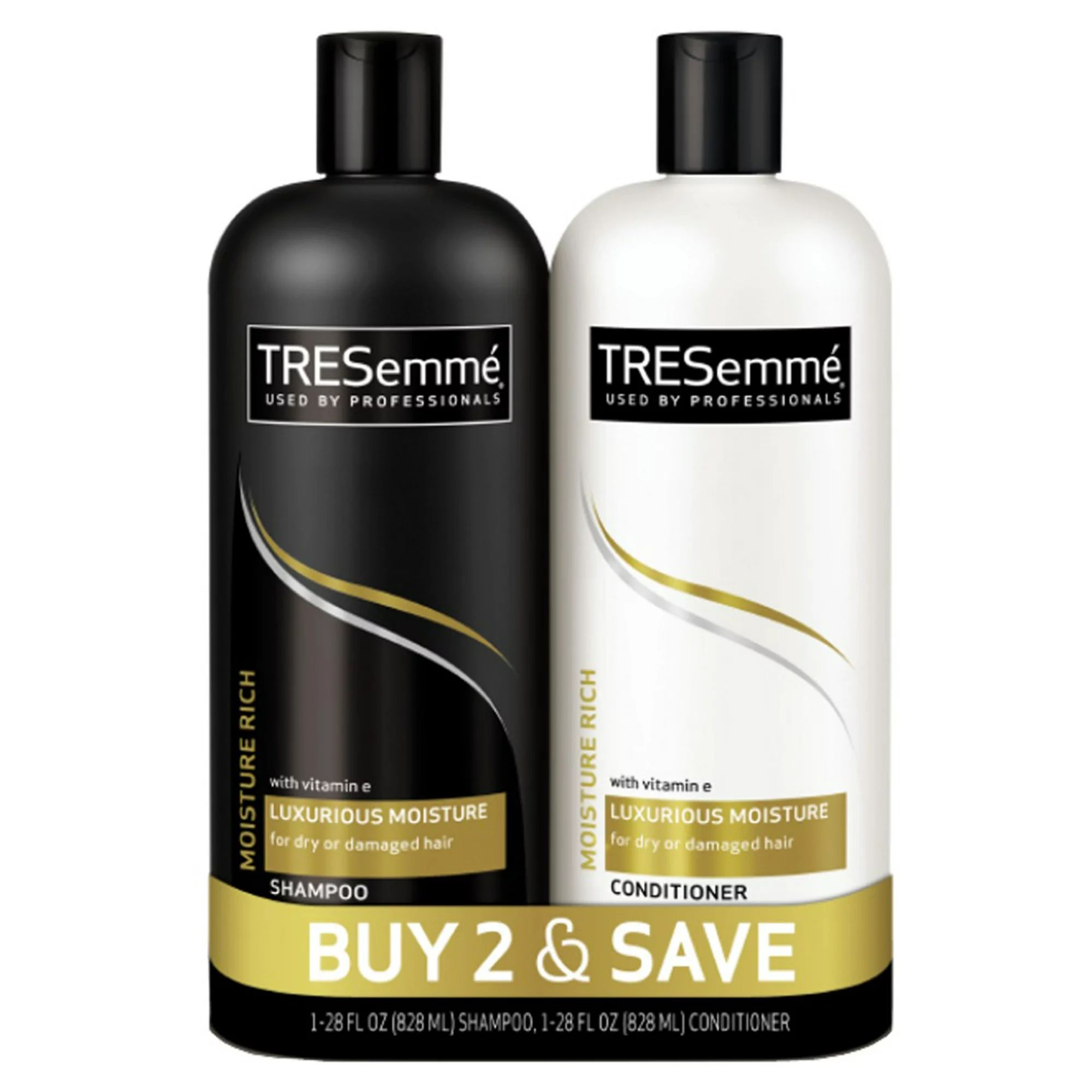 Tresemme Rich Moisture Rich Moisture Shampoo and Conditioner, 28 oz, 2 Count | Walmart (US)