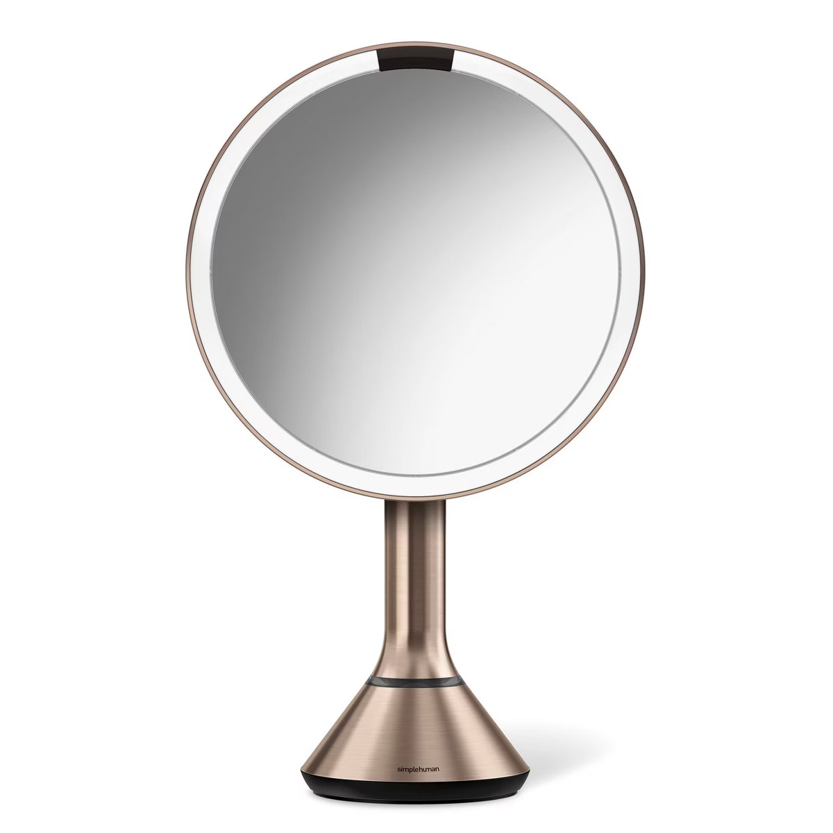 simplehuman 8" LED Light Sensor Makeup Mirror 5x Magnification Stainless Steel | Target