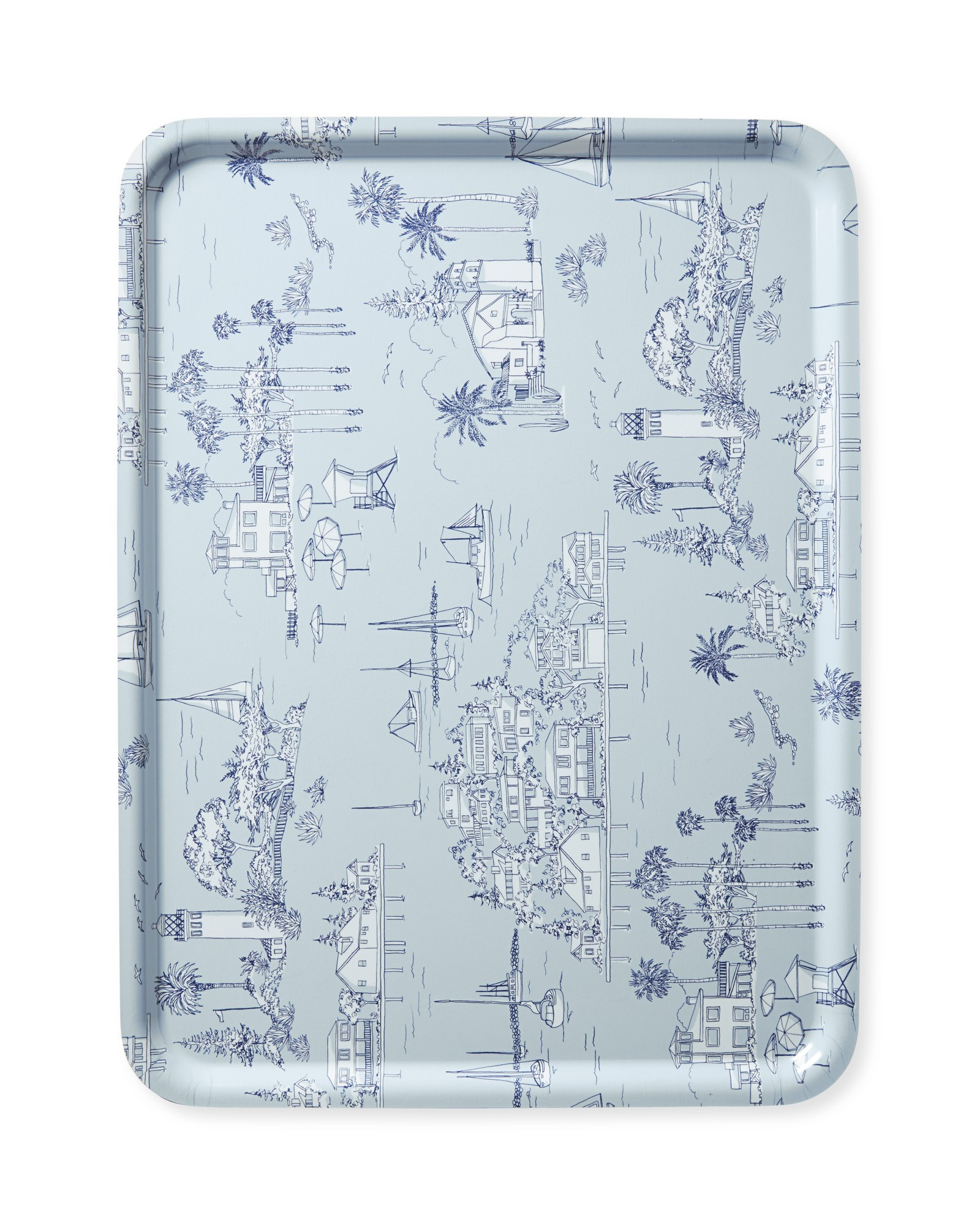 Westwind Toile Tray - Rectangular | Serena and Lily