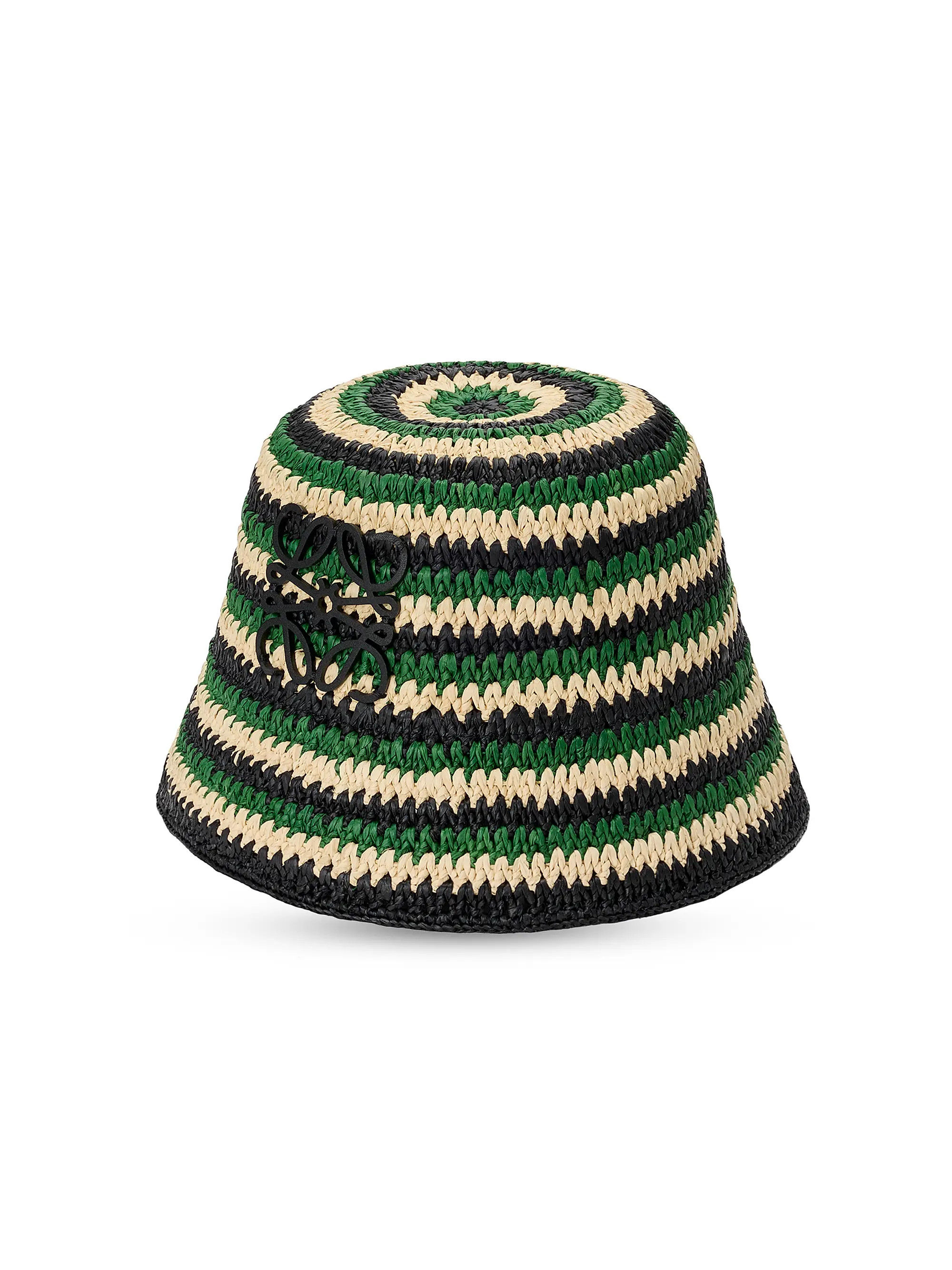 LOEWE LOEWE x Paula's Ibiza Anagram Striped Raffia Bucket Hat | Saks Fifth Avenue | Saks Fifth Avenue