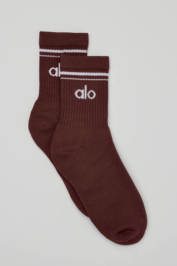 Unisex Half-Crew Throwback Sock | Alo Yoga