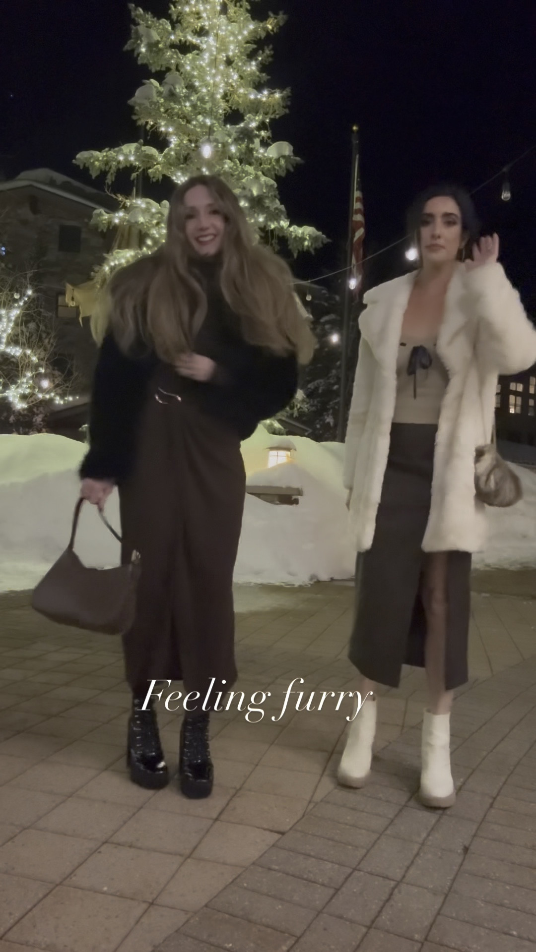Brown dress xs
Faux fur xs
Zibalennox_12 for 12% off
Shearling bag Demellier London

Linked similar items for my friend ❤️