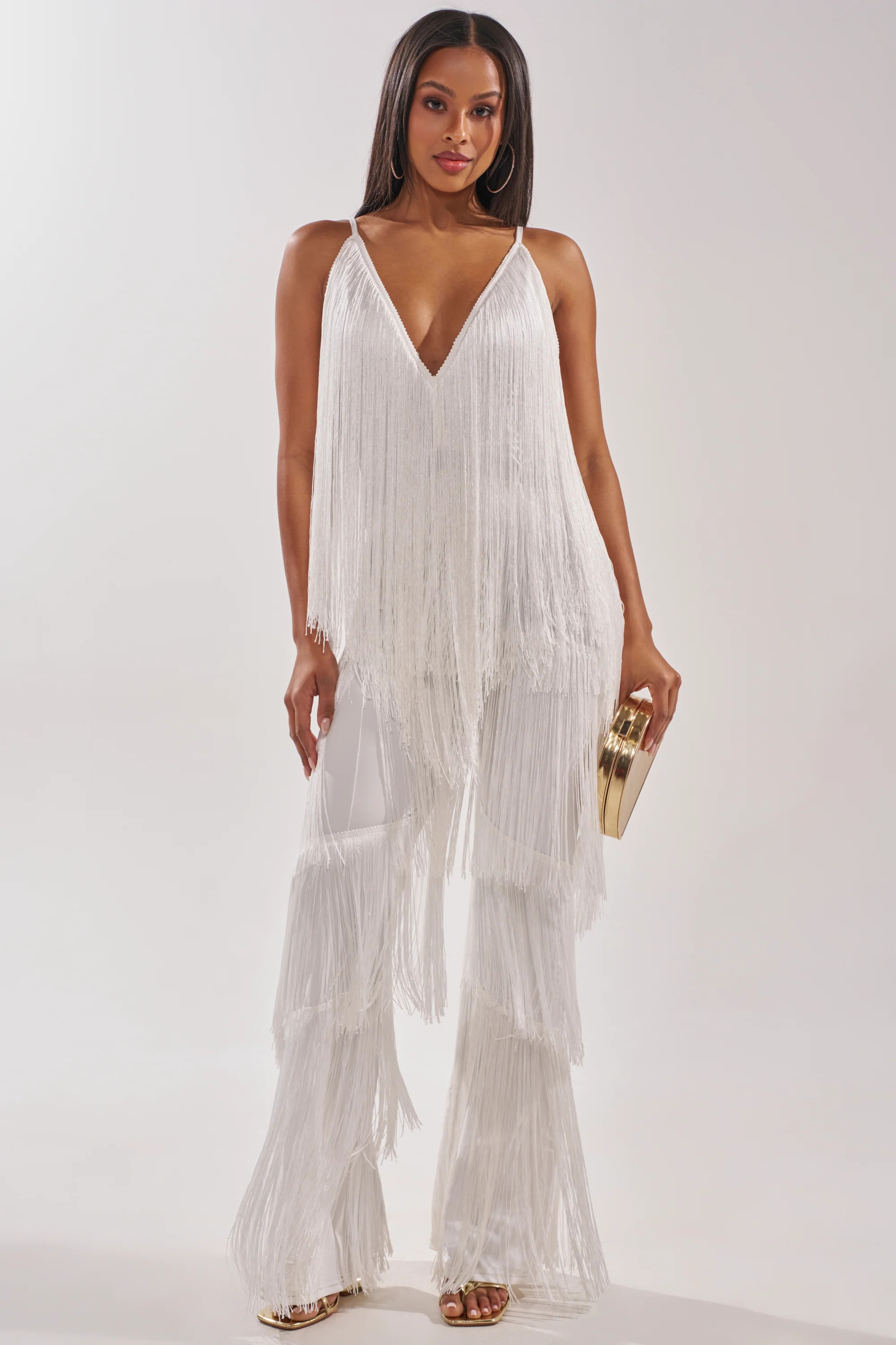 BAECATION FRINGE JUMPSUIT | AKIRA
