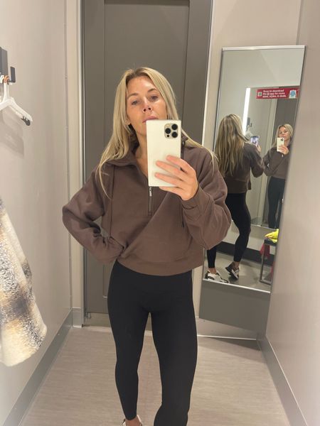 These target funnel neck sweatshirts are so good!
Wearing size small 
$25
