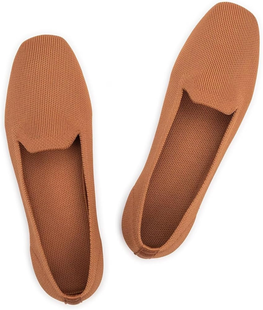 Frank Mully Women's Loafer Flats Square Toe Flat Shoes Comfortable Office Work Shoes, Cute Penny ... | Amazon (US)