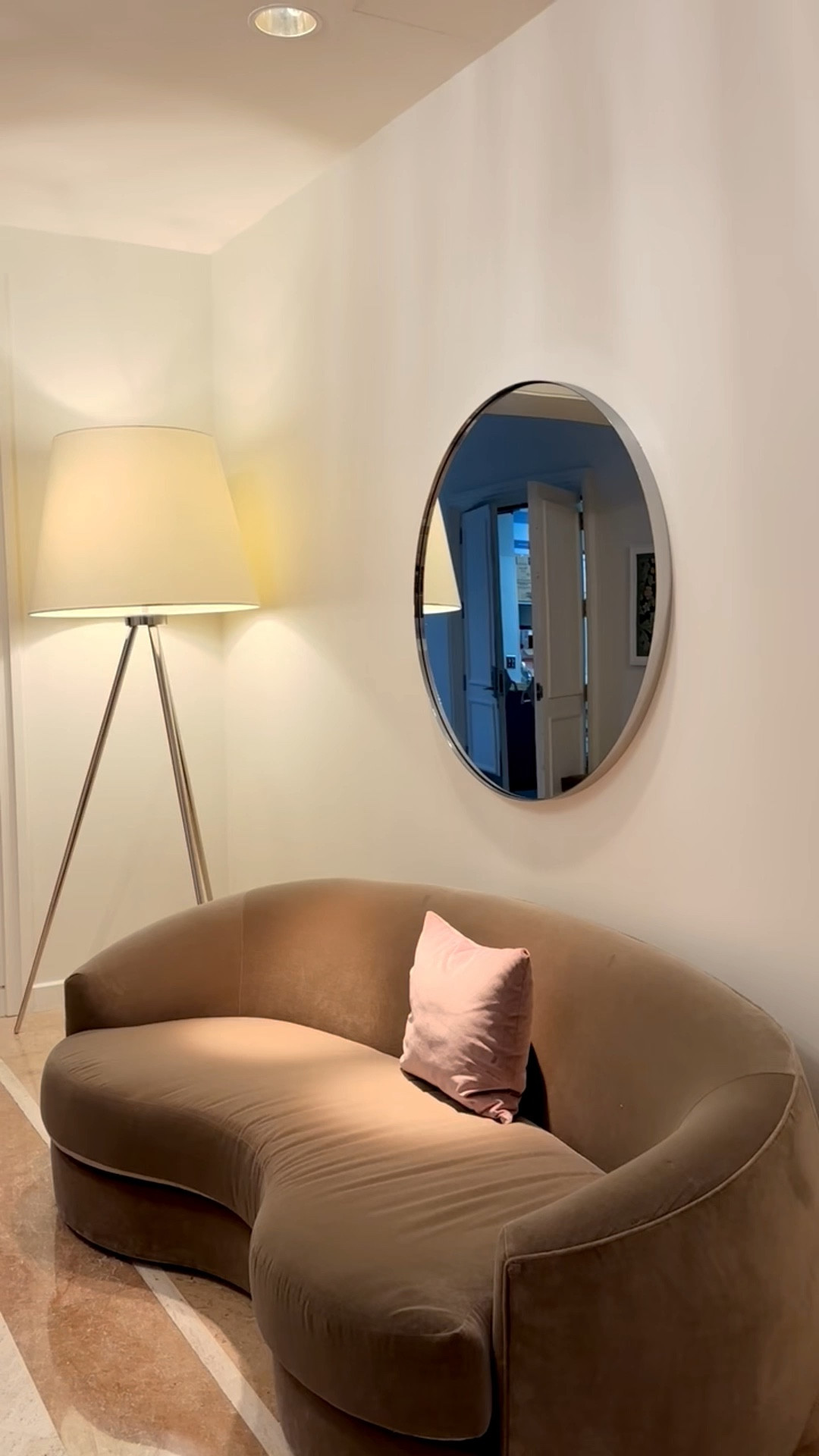 A curved velvet loveseat or petite sofa creates a cozy and inviting corner when paired with a soft-glow floor lamp — the perfect spot to unwind this holiday season. ✨ Explore our handpicked curved sofas from Arhaus, beautifully crafted by skilled artisans in North Carolina. Now 40% off — bring home comfort and style just in time for the holidays.

#CurvedSofa #HolidayHome #CozyCorner #ArhausHome #VelvetSofa #SeasonalStyle #ArtisanCrafted #HomeDecorInspo #LivingRoomGoals #FurnitureSale

#LTKHoliday #LTKHome #LTKGiftGuide