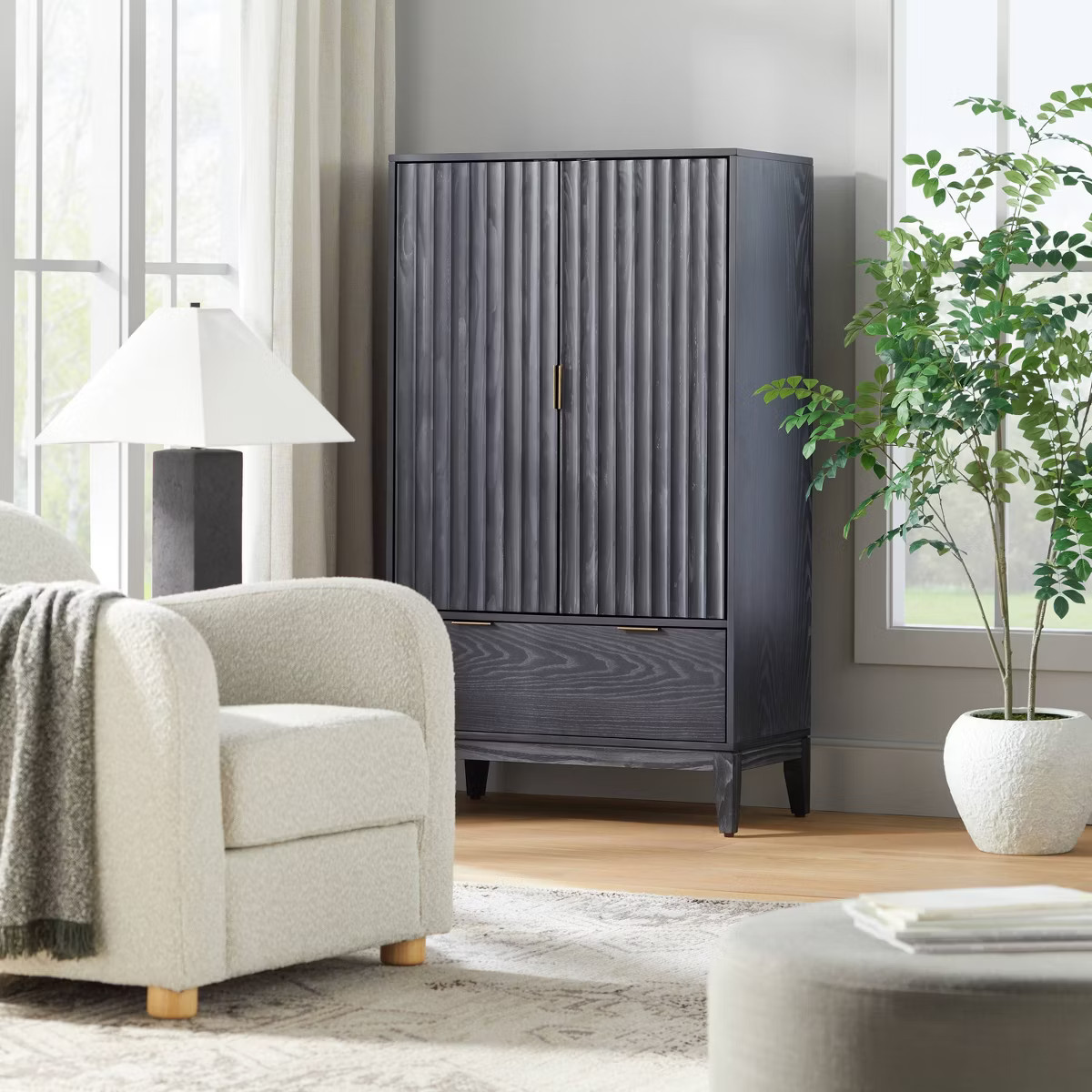 55" Thousand Oaks Wood Scalloped Cabinet - Threshold™ designed with Studio McGee | Target