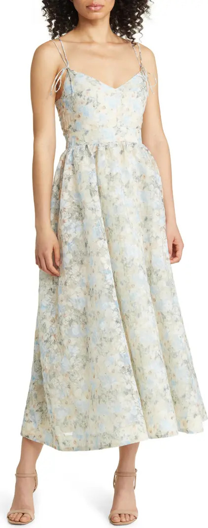 Tosca Floral Midi Dress | Nordstrom