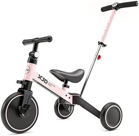 XJD 7 in 1 Toddler Bike with Push Handle for 1 to 3 Years Old Kids Toddler Tricycle with Push Handle | Amazon (US)