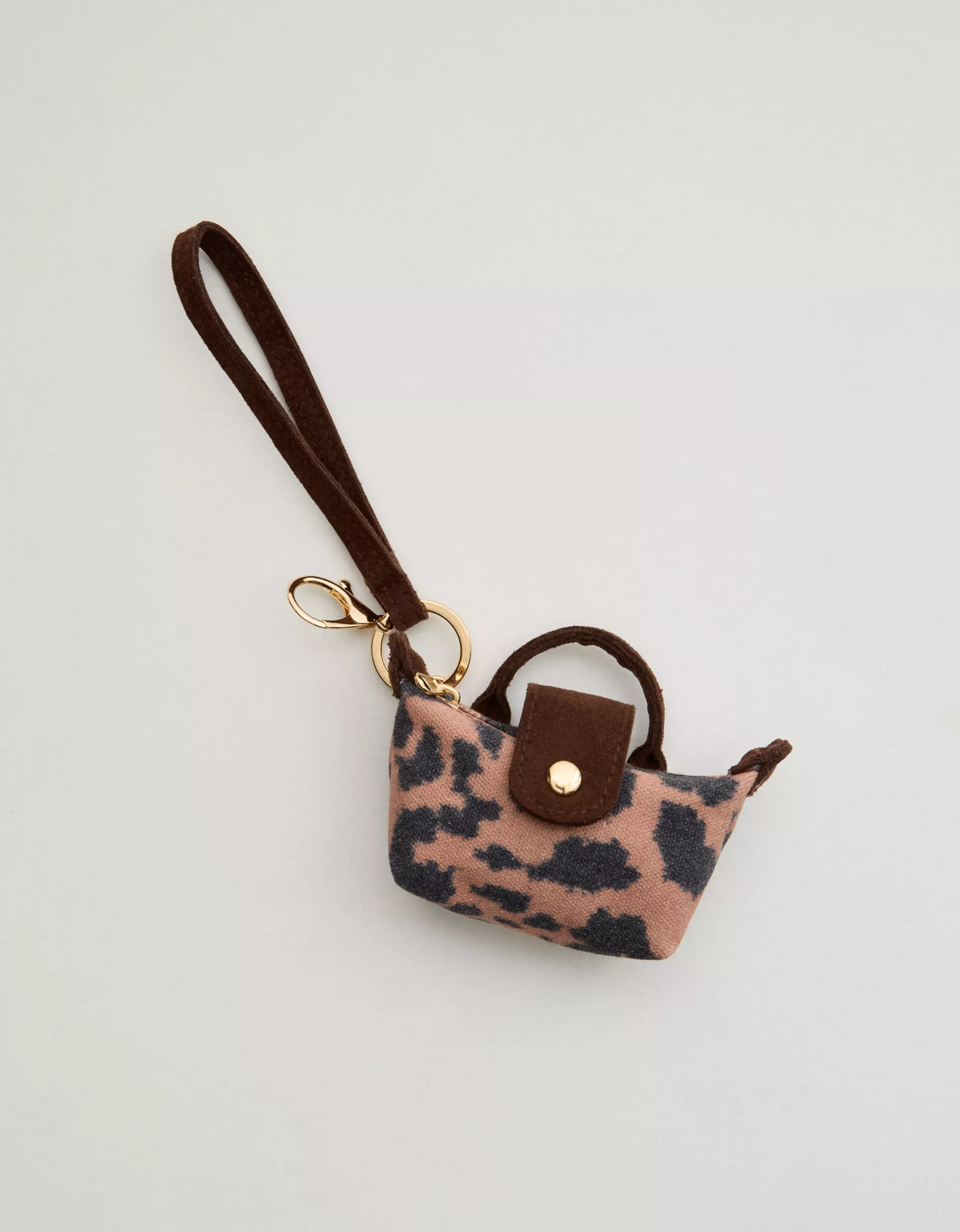 Aerie Leopard Pouchette Bag Charm | Aerie