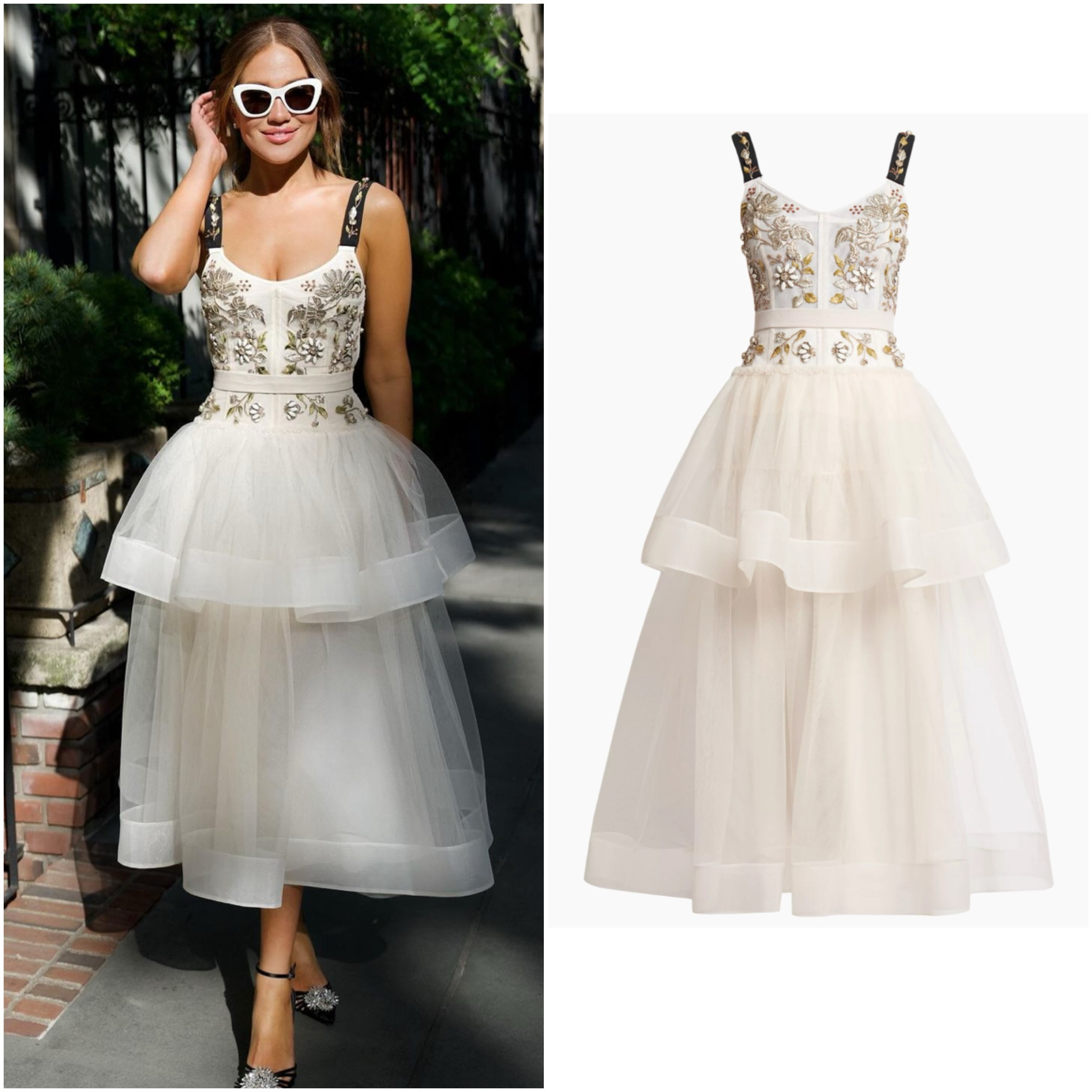 Brynn Whitfield’s White Embellished Tulle Gown 📸 + Styling = @modestoo / @coulsonbinhgam