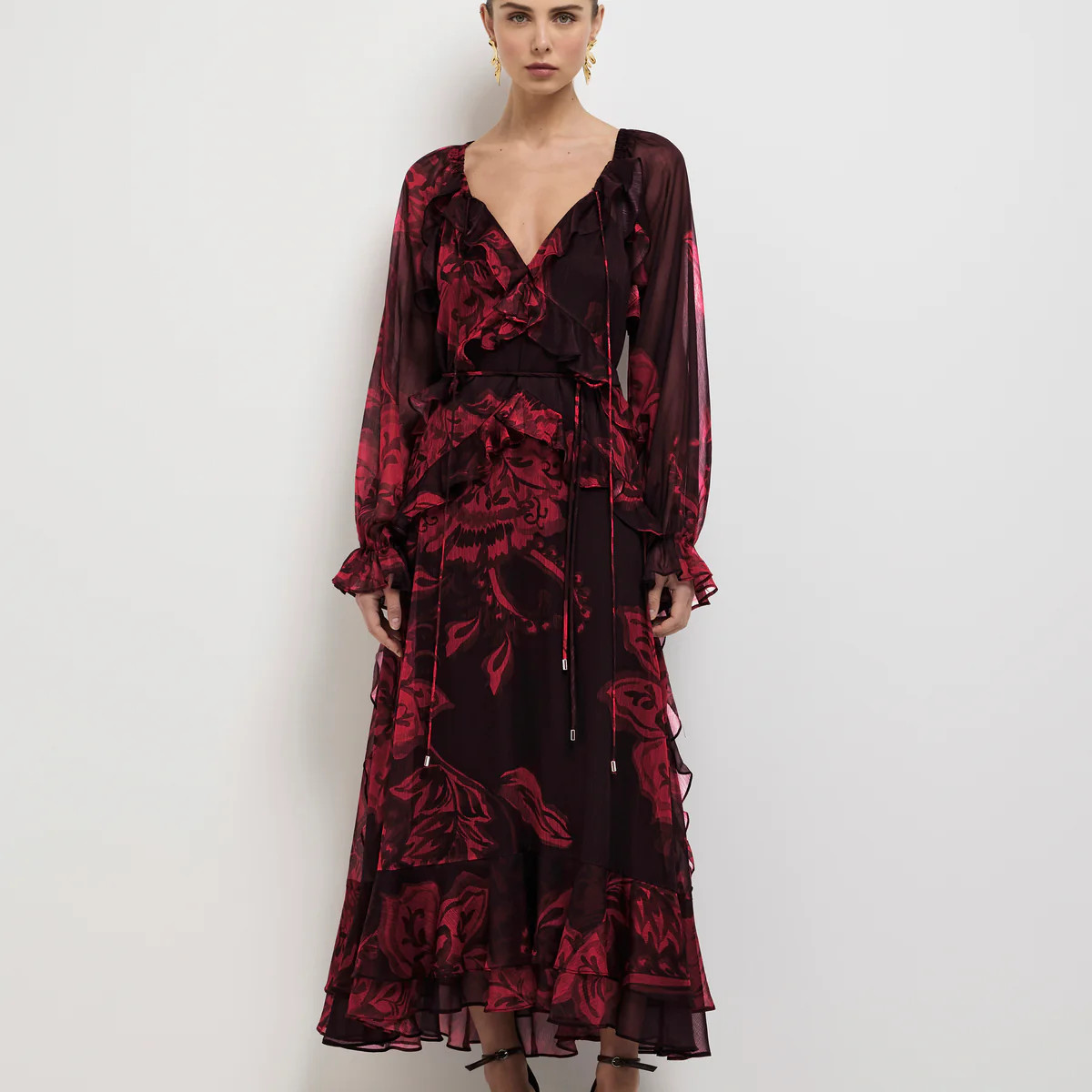 CHINTZ LONG SLEEVE DRESS | Sheike (Australia)